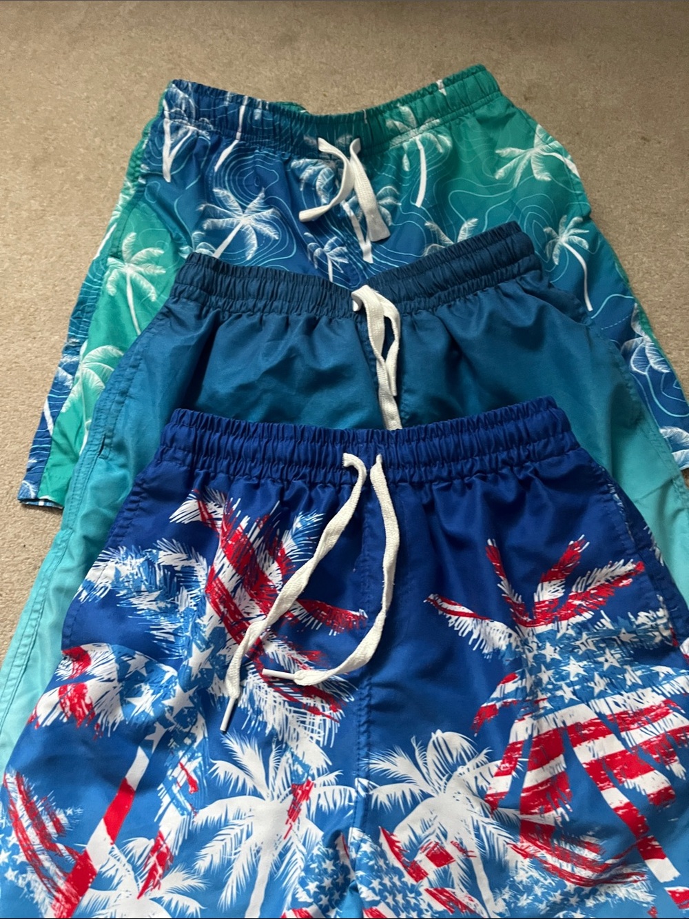 Boys 14Y Swim Trunks w/Compression Shorts Bundle (Set of 3) Like New!
